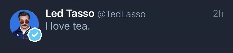 Tweet from Ted Lasso. 